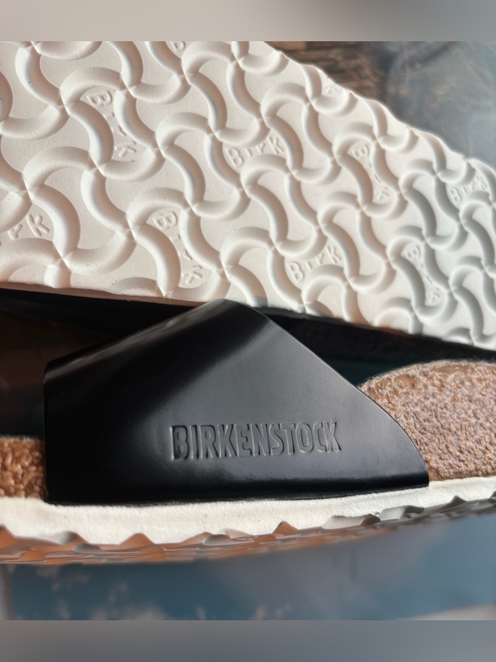 Birkenstock 💅 MADRID Big Buckle Black Leather Sandals Slides 37 38 39 40 6 7 8 9 - Picture 3 of 9